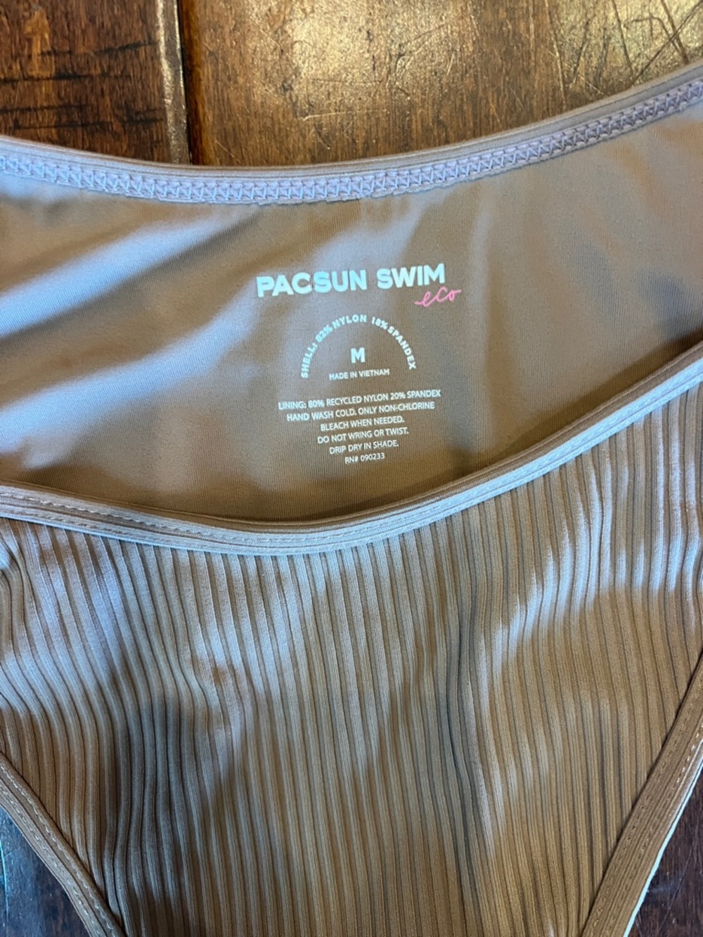 PacSun Ribbed brown Bikini Set - Picture 2 of 4